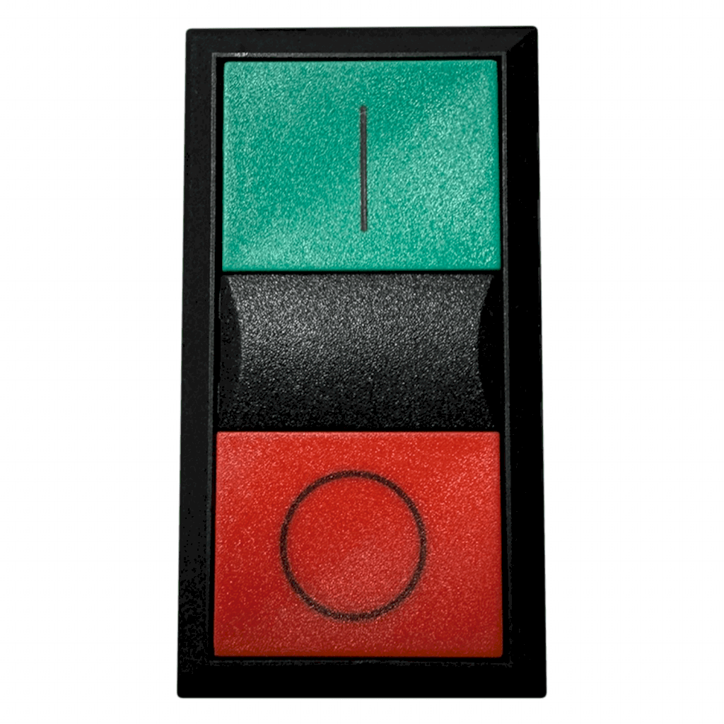 PULSADOR DOBLE ROJO/VERDE LINEA 3SB3 S/CONTACTOS 3SB3100-8AC21