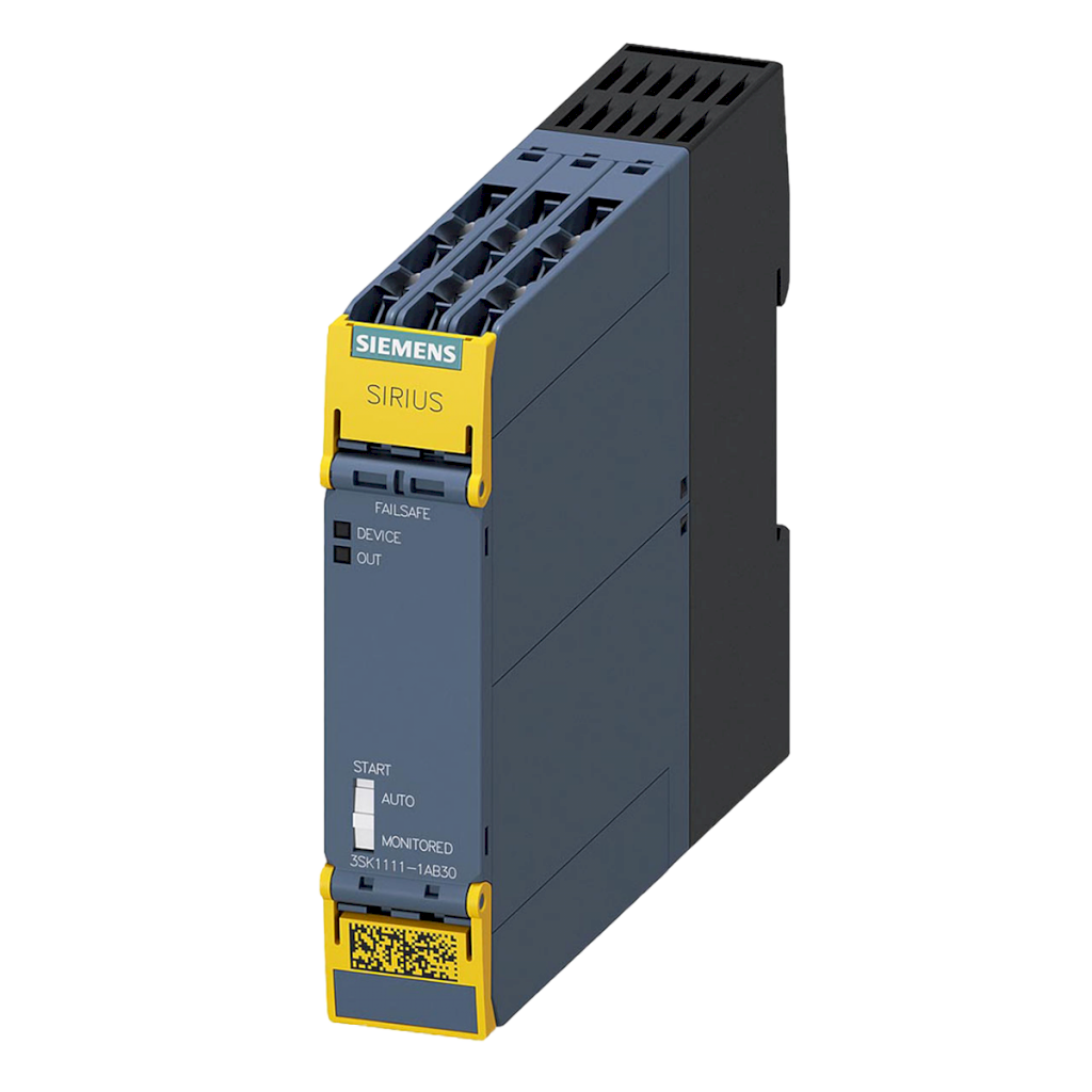 Relé Seguridad 3SK1 3 Canales+ 1CS 3NA+1NC 24VCA/CC Siemens