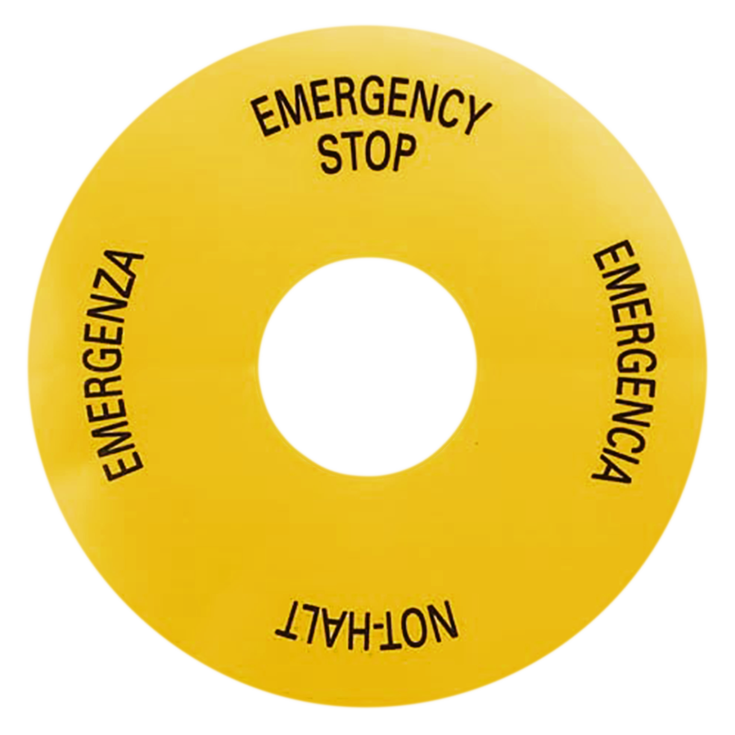 Etiqueta Act Emergencia Redonda Amarilla Siemens