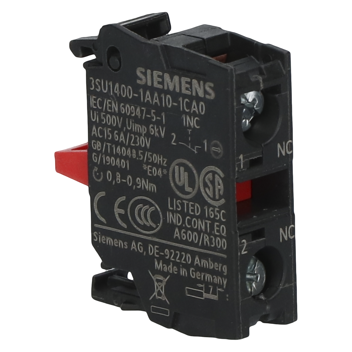 Bloque de Contactos 3SU ACT 1NC Siemens