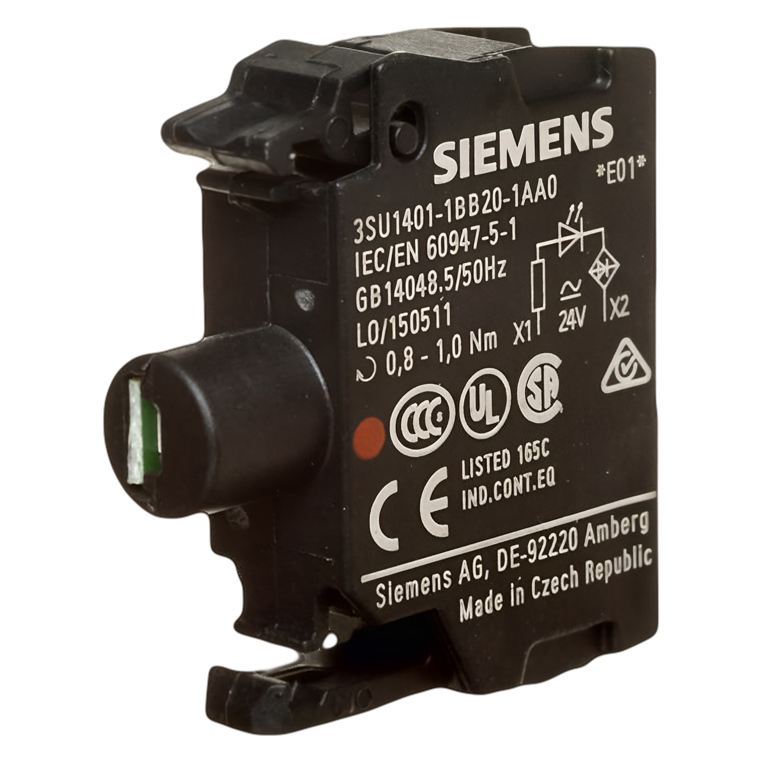 [24113] Bloque Led 3SU ACT C/Led 24-240VCC/CA Blanco Siemens