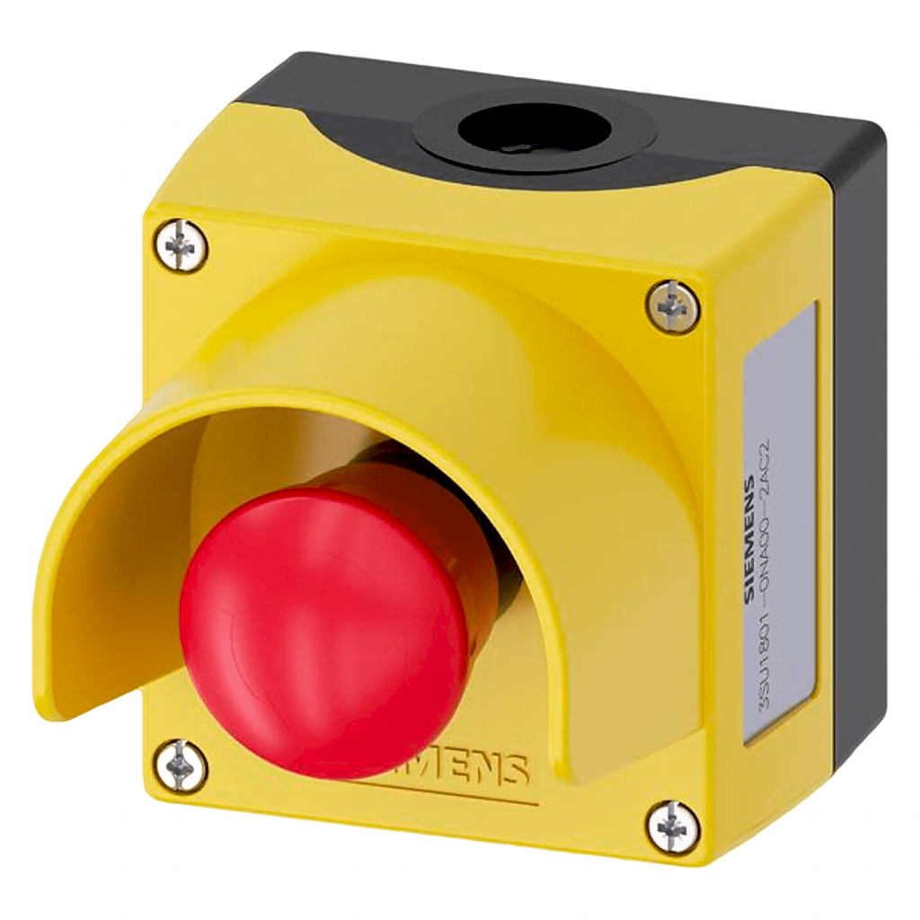 Caja Pulsadores PVC Amarillo/Rojo 1NC Siemens