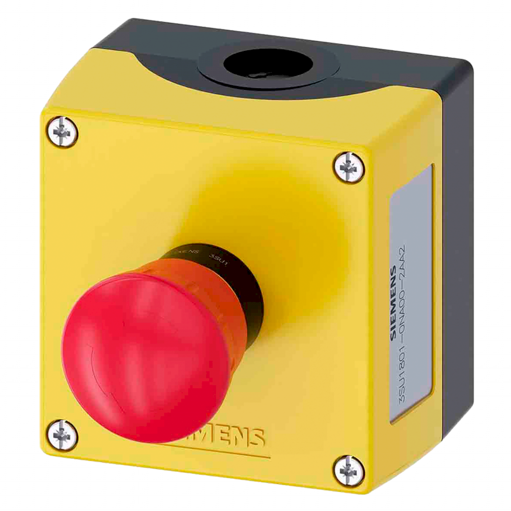 [24162] Caja Pulsadores PVC Amarillo 1NC Siemens