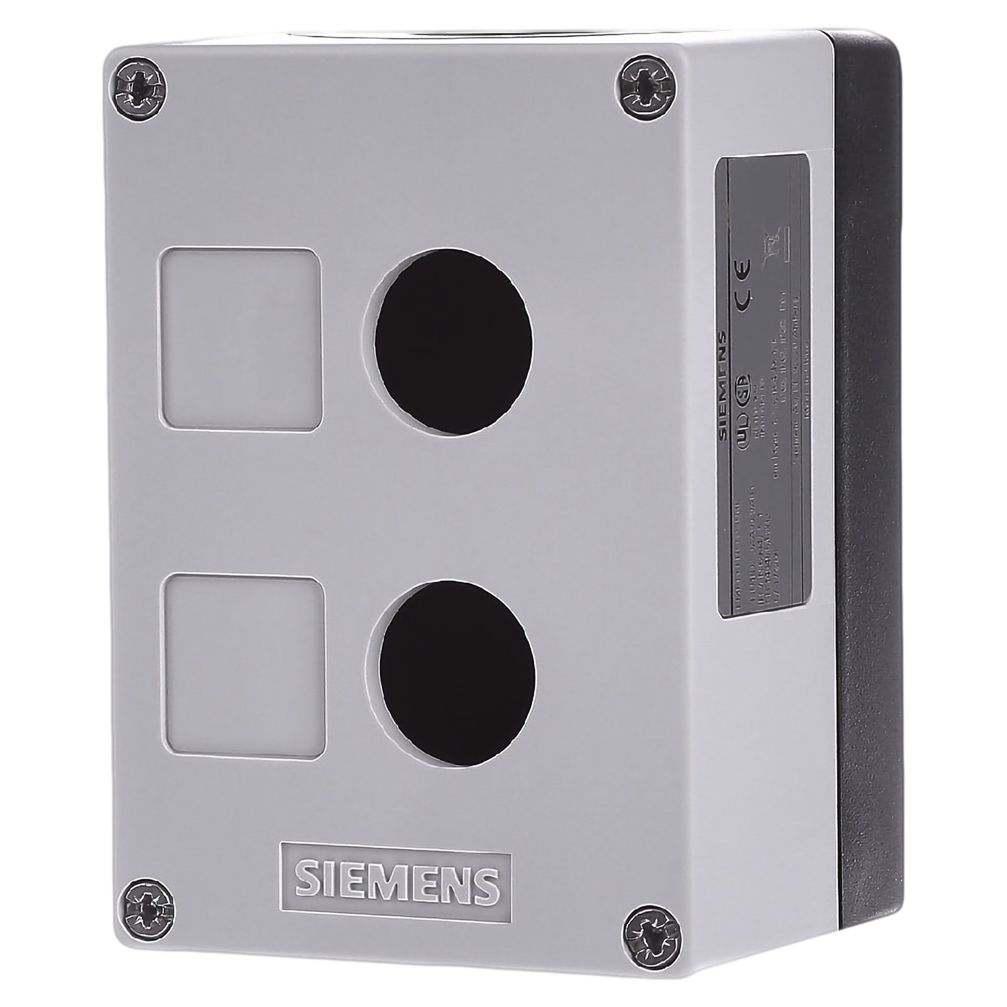 Caja Colgante PVC Gris 2 Orificios Siemens