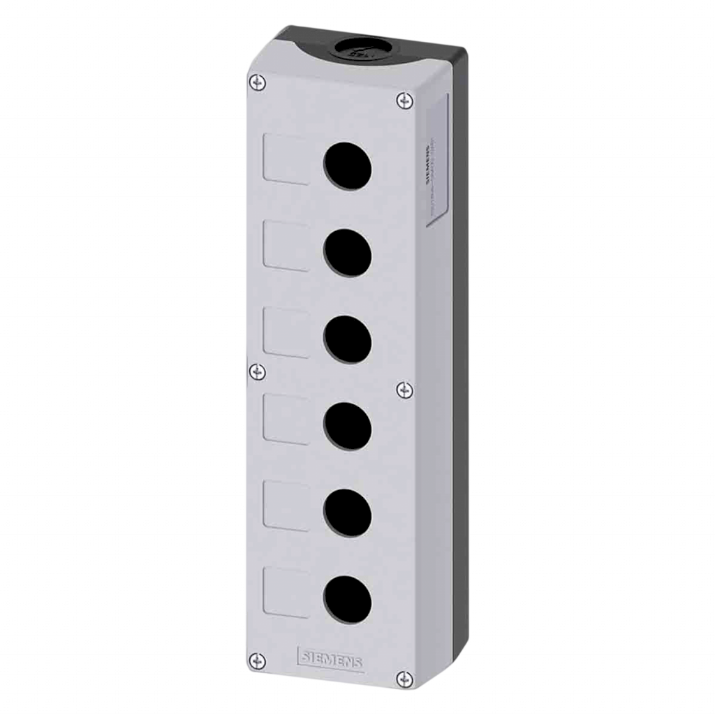 Caja Colgante PVC Gris 6 Orificios Siemens