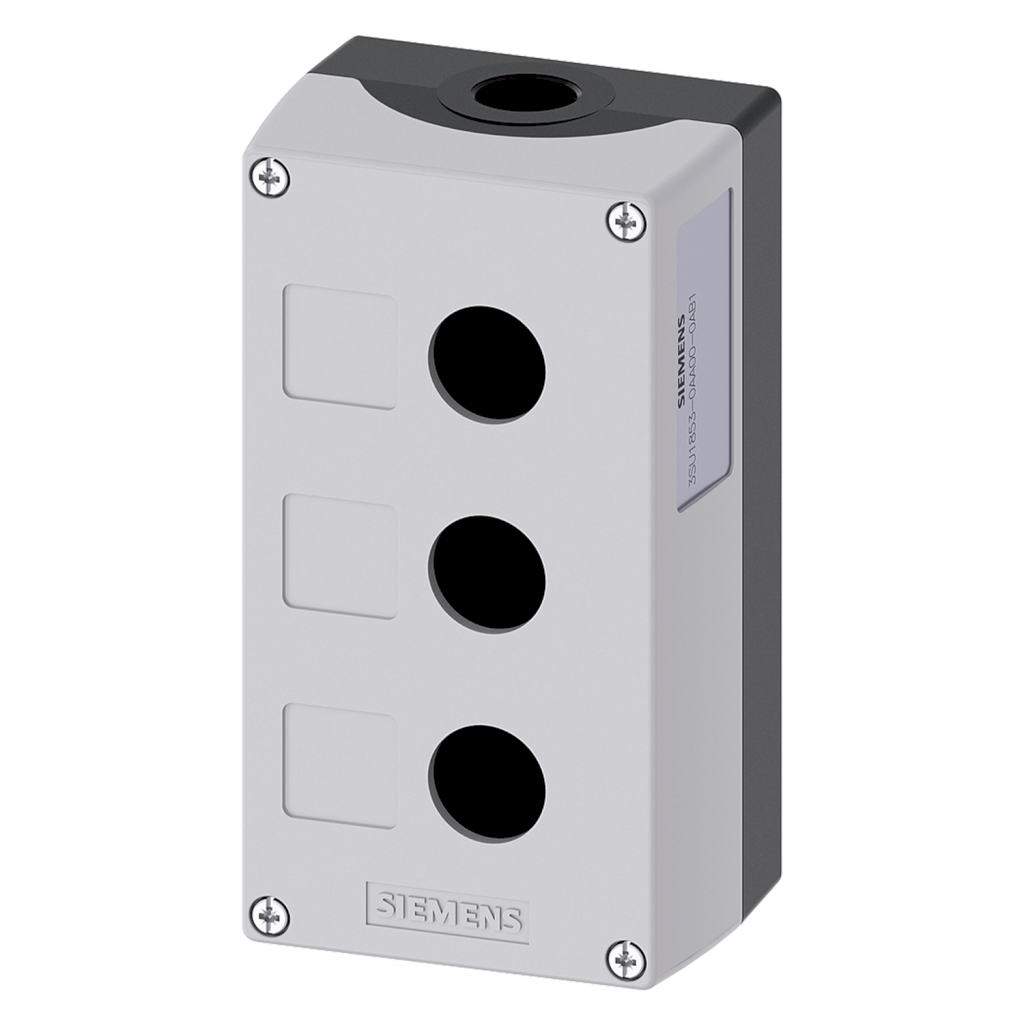 CAJA ACT MET GRIS VACIA PARA 3 ELEMENTOS 3SU1853-0AA00-0AB1