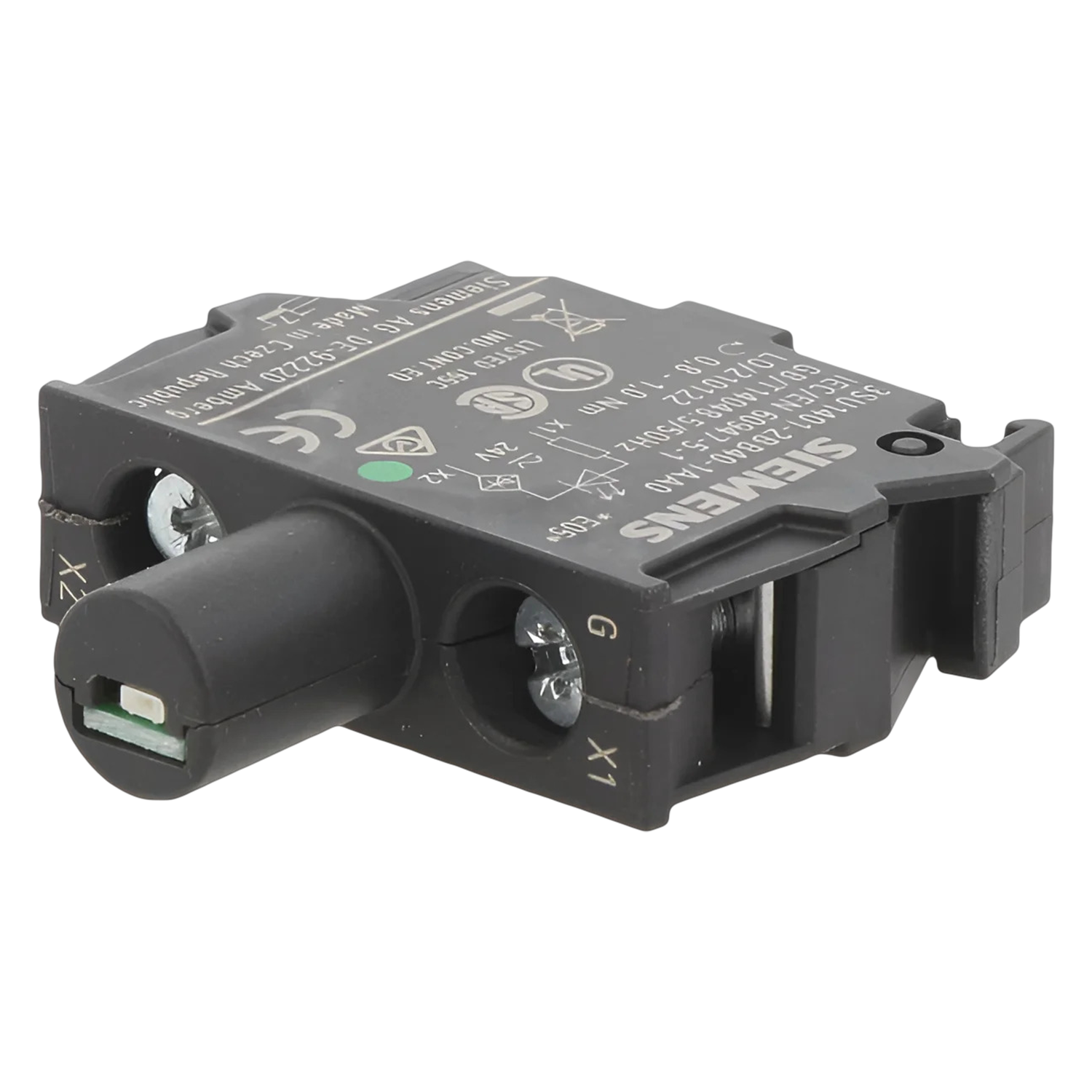 Bloque Led 3SU ACT P/Caja C/Led 24VCC/CA Verde Siemens