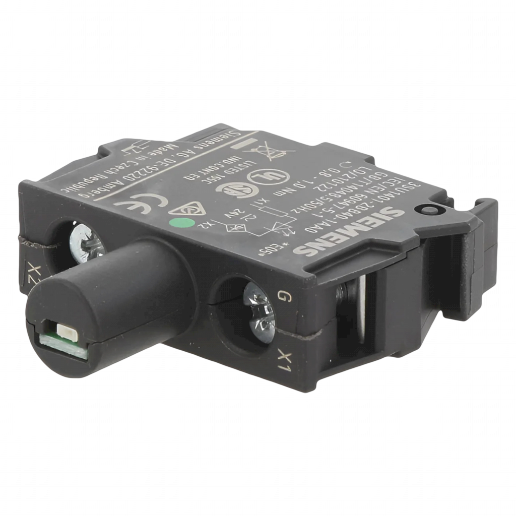 Bloque Led 3SU ACT P/Caja C/Led 24VCC/CA Verde Siemens