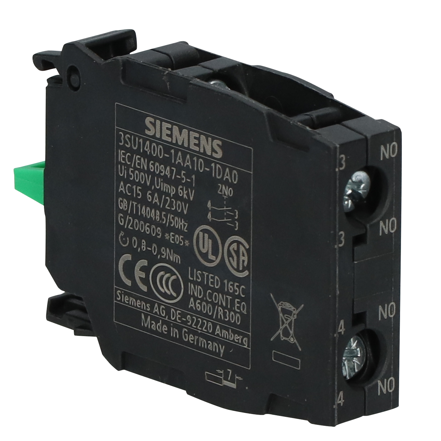 [24762] Bloque de Contactos 3SU ACT 2NA Siemens