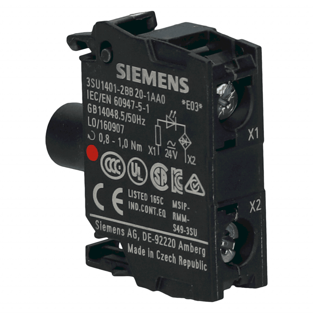 Bloque Led 3SU ACT P/Caja C/Led 24VCC/CA Rojo Siemens