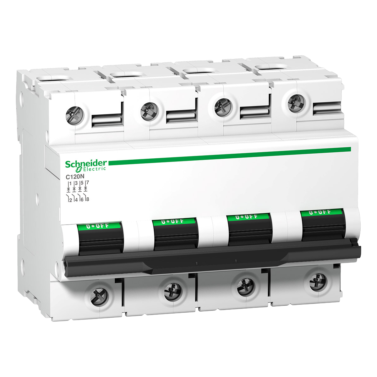 [32512] Interruptor Termomagnético A9N18 4x100A 10kA Curva D Schneider Electric