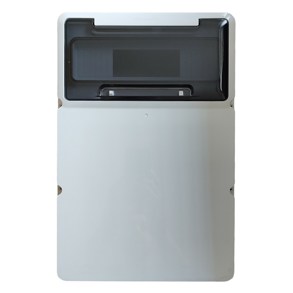 [32895] Tablero DIN PVC 12 Módulos + 2 Módulos Ciegos Interior y Exterior IP65 Gris Sistelectric