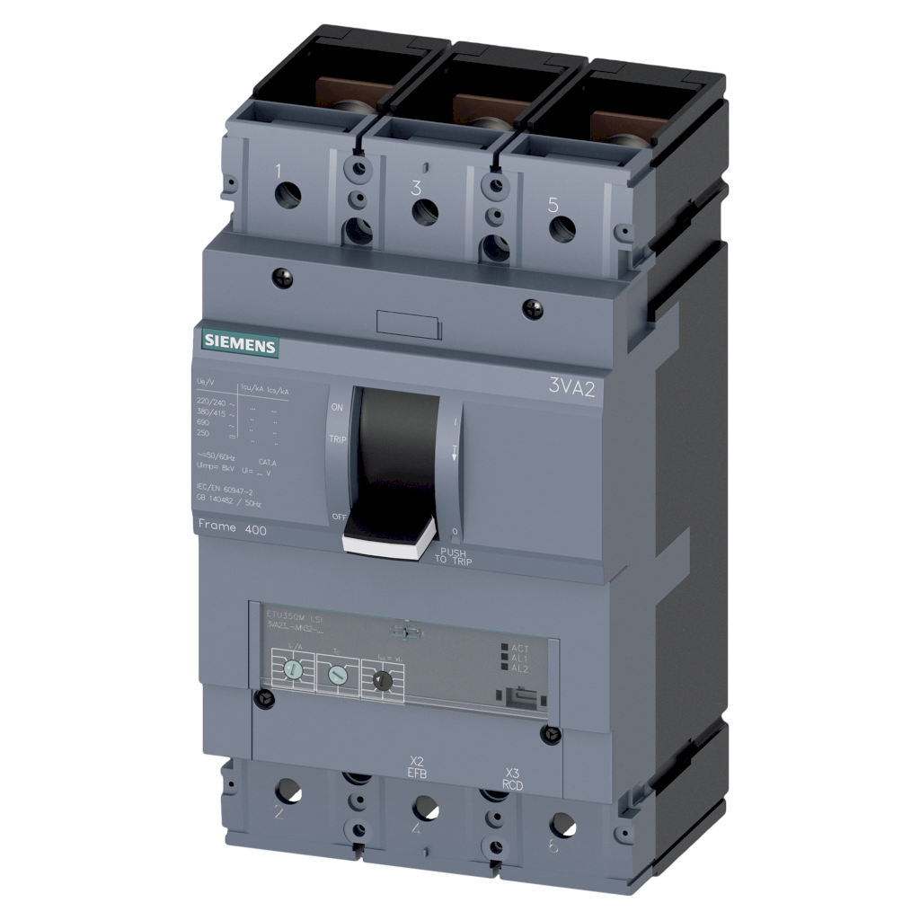 Interr. ETU320LI 3P 250A 690VCA Siemens