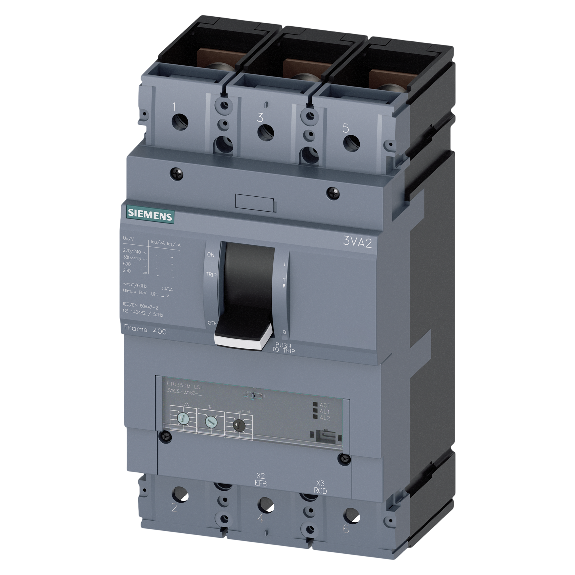 [17111] Interr. ETU320LI 3P 250A 690VCA Siemens