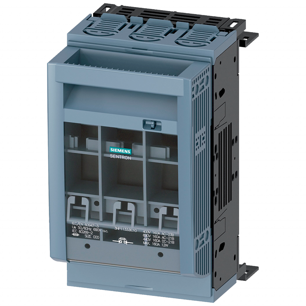 [32926] SECCIONADOR TRIP FUSIBLES BAJO CARGA 160A P/8US 3NP1133-1BC10