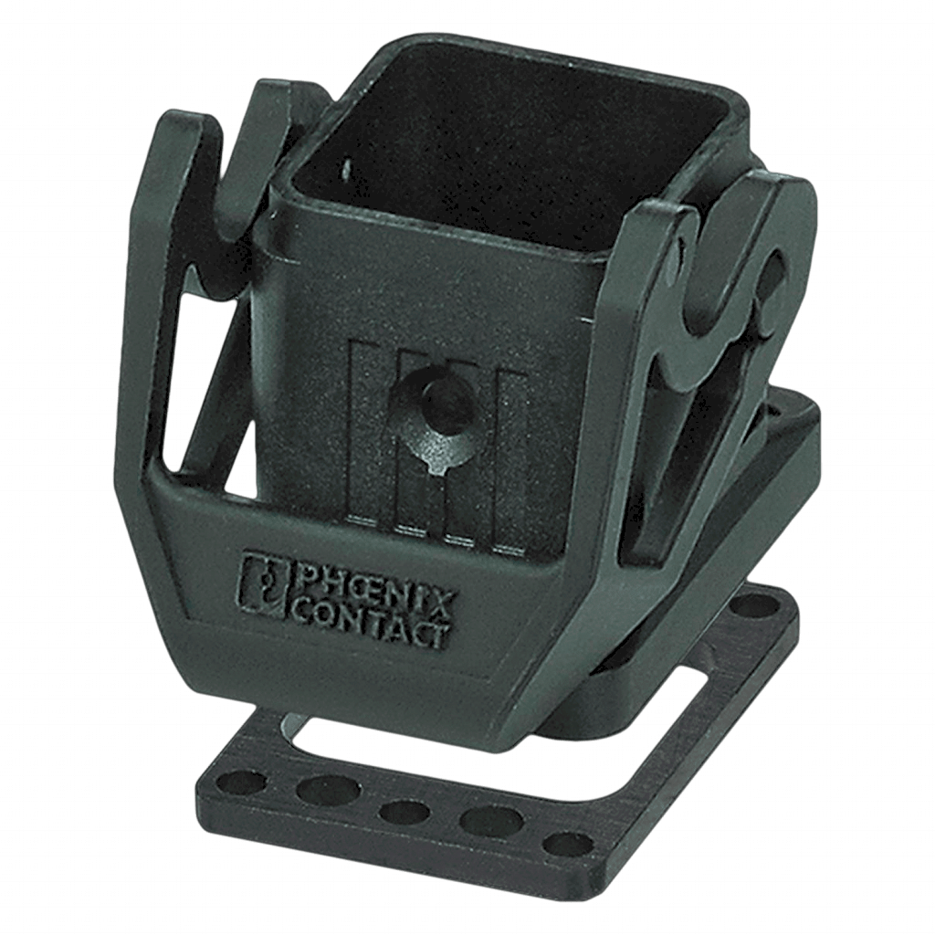 CARCASA EMPOTRADA D7 C/BRIDA LONGITUDINAL POLIAMIDA HC-STA-D07-BWS-PL-BK