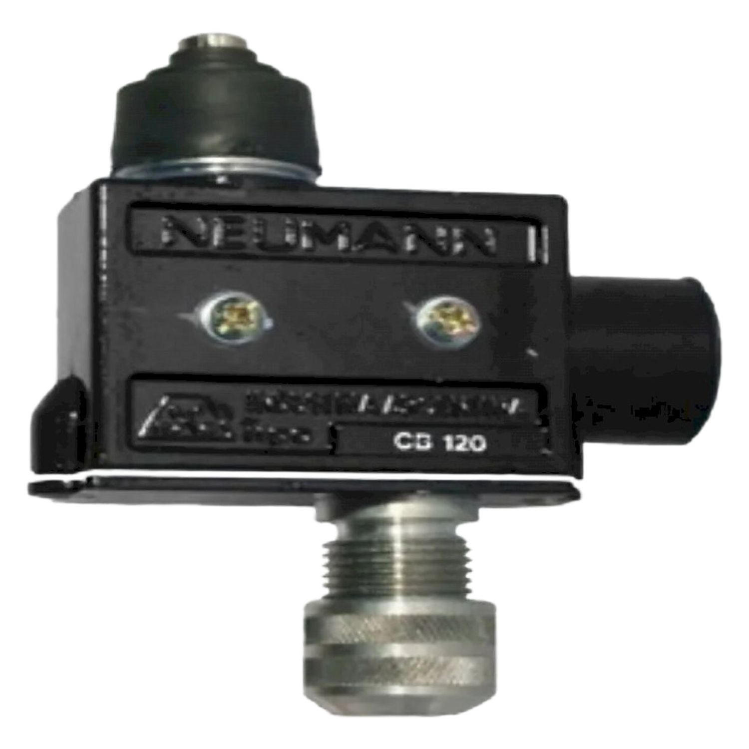 [3] Límite de Carrera Micro CB-120 Pistón Metálico + Fuelle 1NA+1NC S:BSC Inferior Neumann