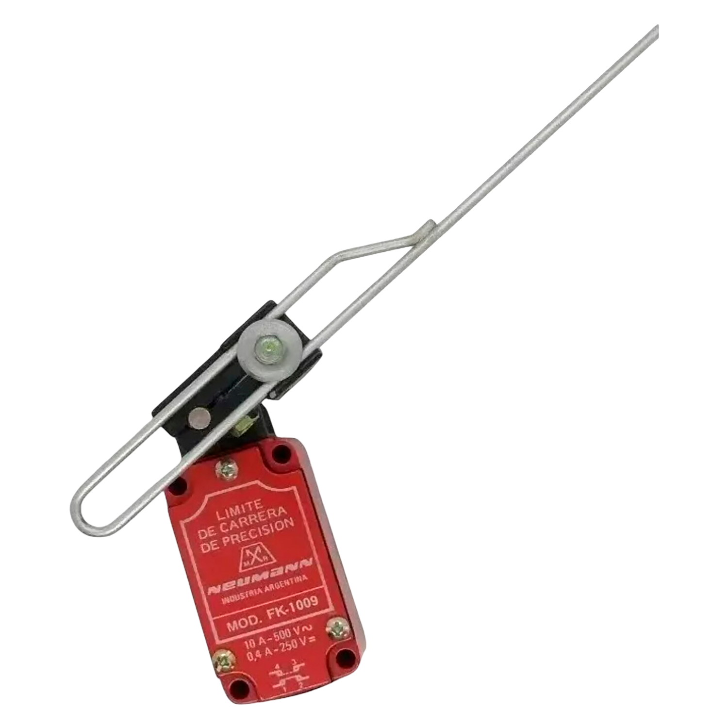 [39] Límite de Carrera FK 1009 Metal Varilla Metal Reg 1NA+1NC Neumann