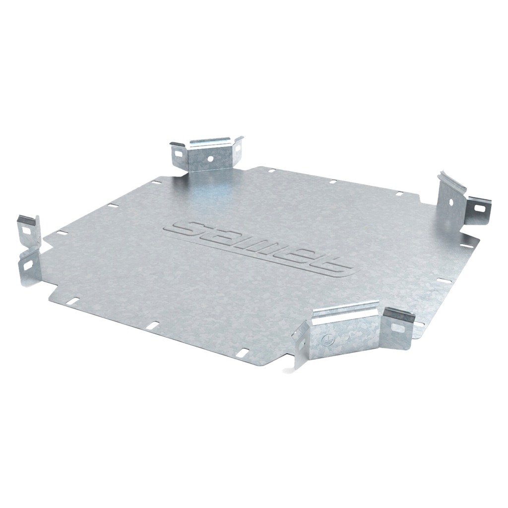 [2993] Union Cruz Perforada Zingrip Smarttray 300mm Ala 50mm Espesor 0,7mm Chapa Zincada Samet