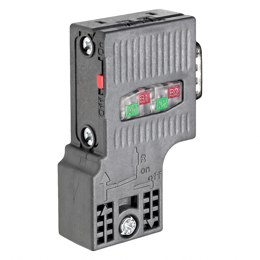 Conector Macho DB9 Profibus Fast Connect Plástico Siemens