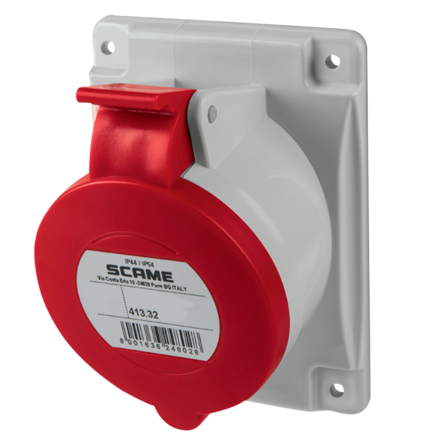 [10495] Toma Industrial Embutir 32A 4P 380V IP44 Scame