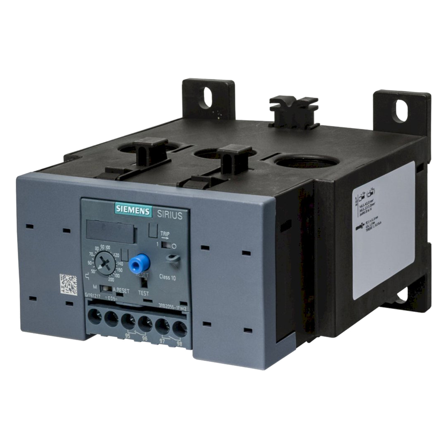 Relé Térmico 3P 380VCA 200A Rango Ajuste 50-200A Protección T Siemens