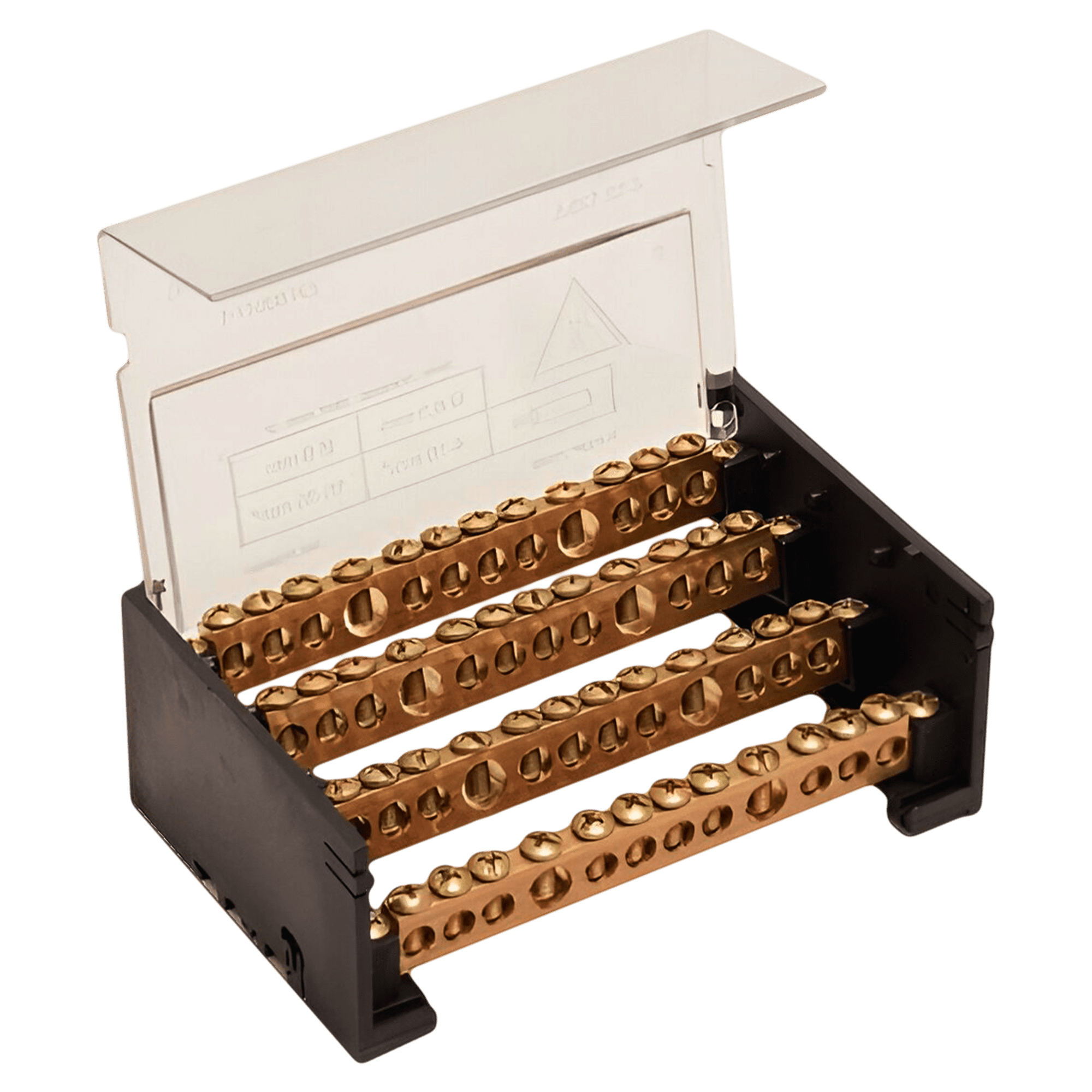 Repartidor Tetrapolar 12/125A C/Tapa Profesional Elent