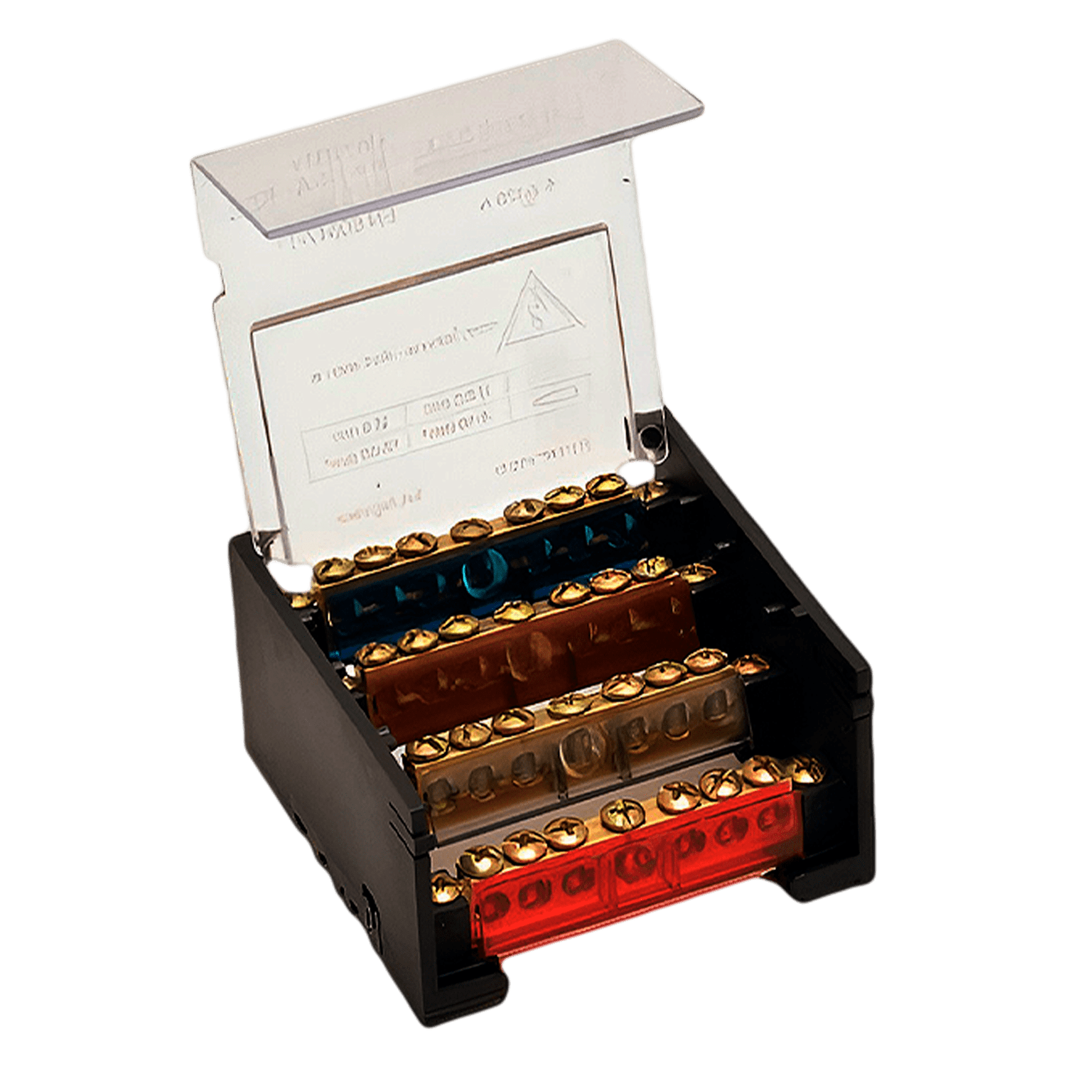 [13243] Repartidor Tetrapolar 7/125A C/Tapa Standard Elent