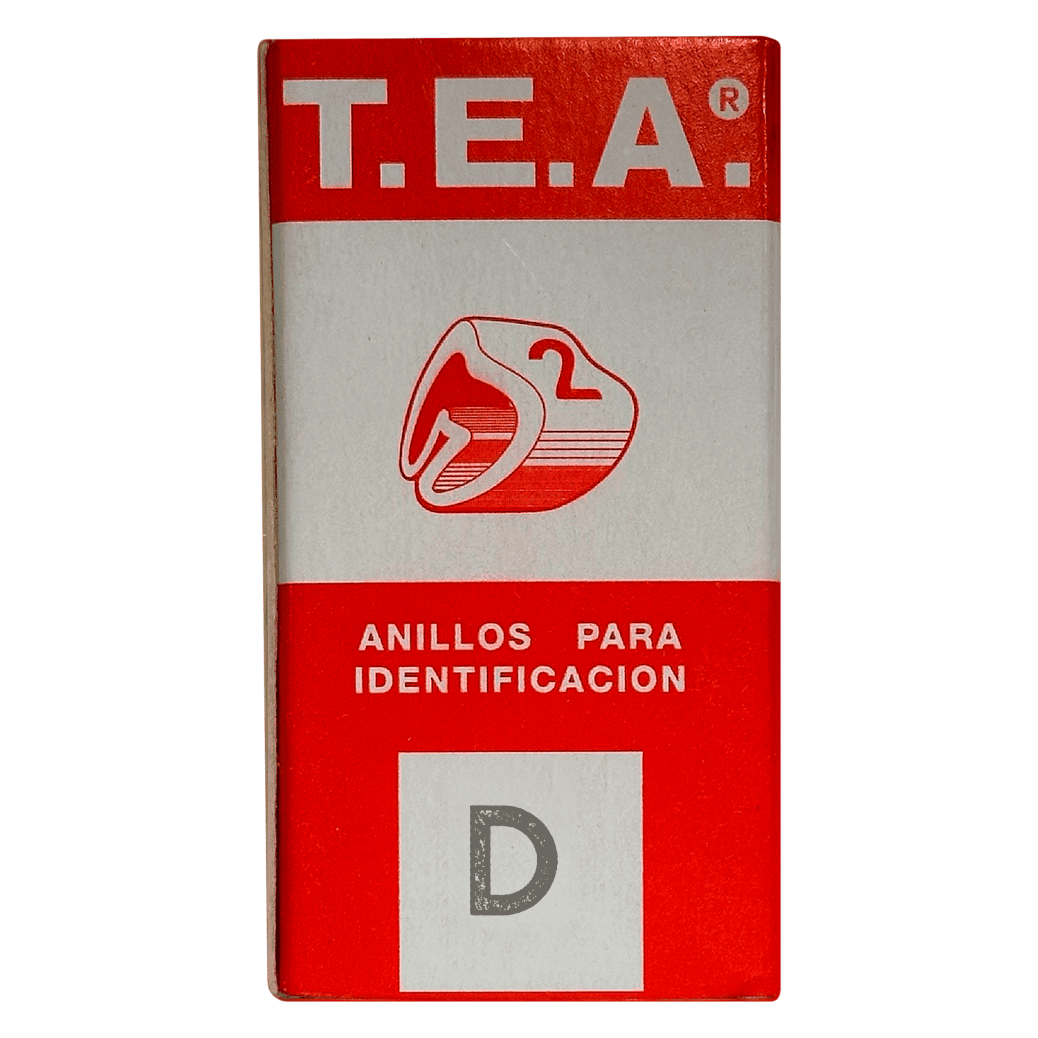 Anillos Identificadores Amarillo Letra D Tea
