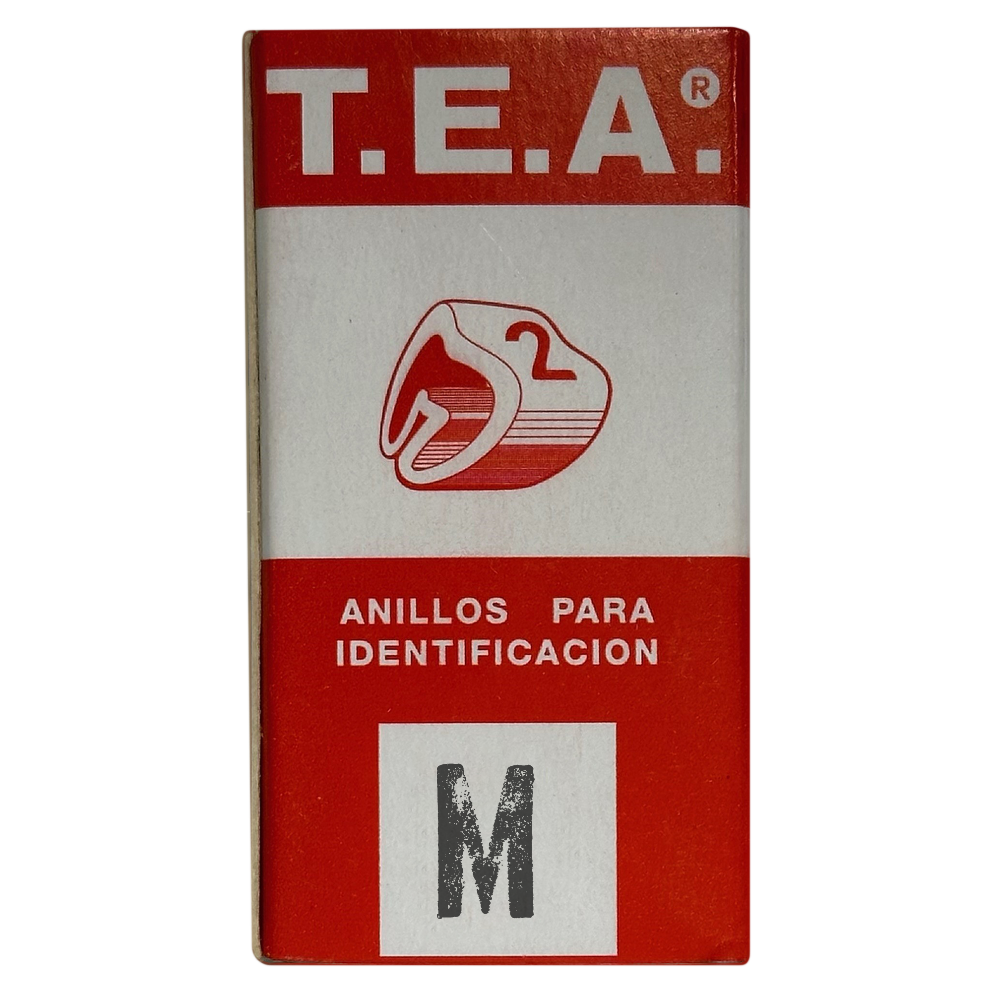 [14022] Anillos Identificadores Amarillo Letra M Tea