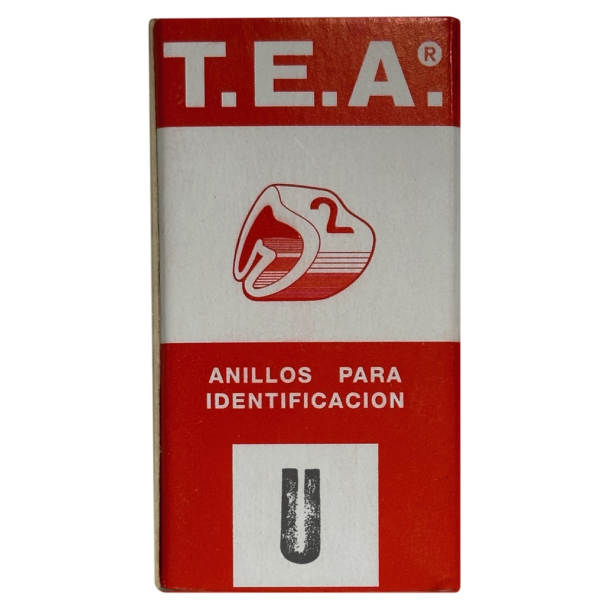 Anillos Identificadores Amarillo Letra U Tea