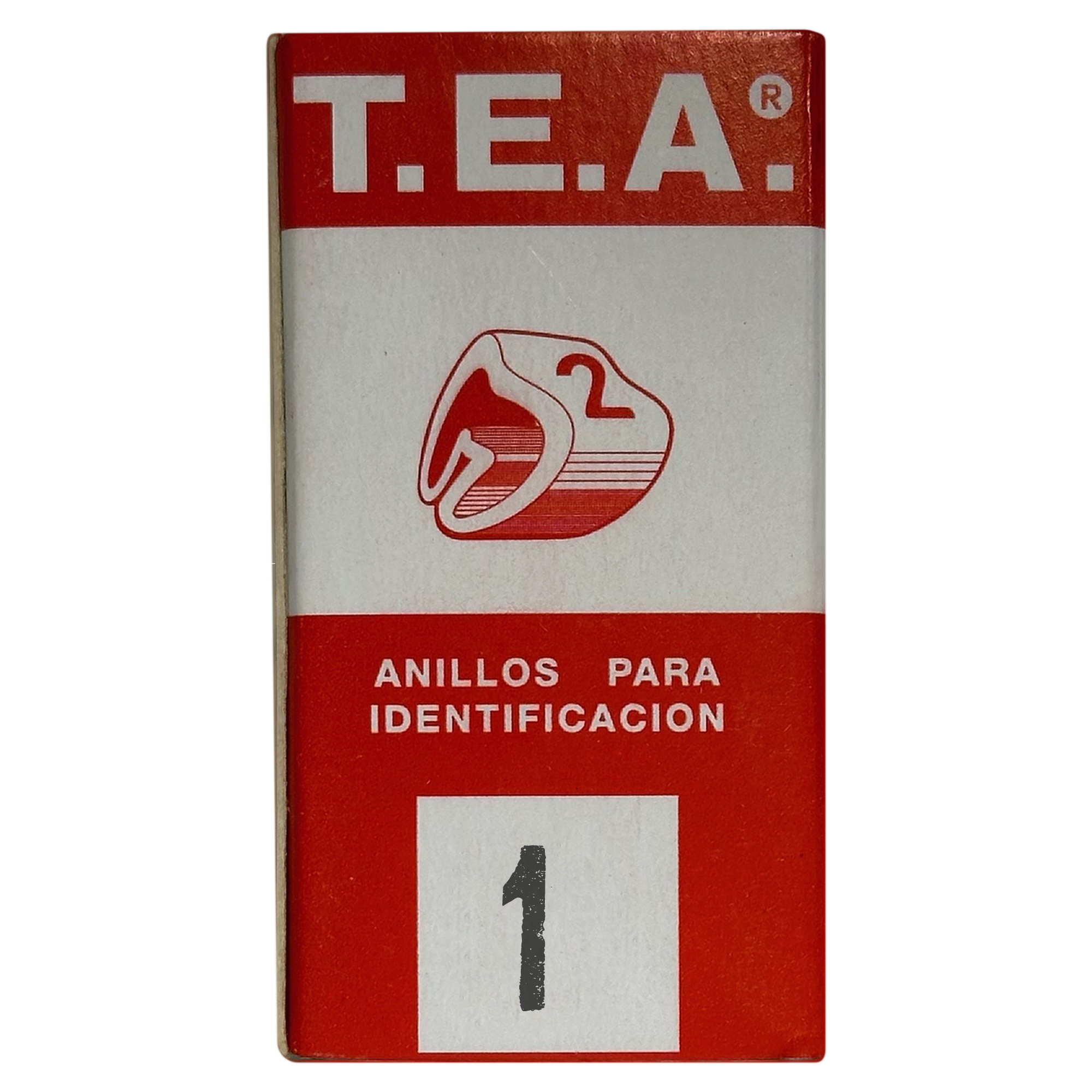 [14201] Anillos Identificadores Amarillo Número 1 Tea