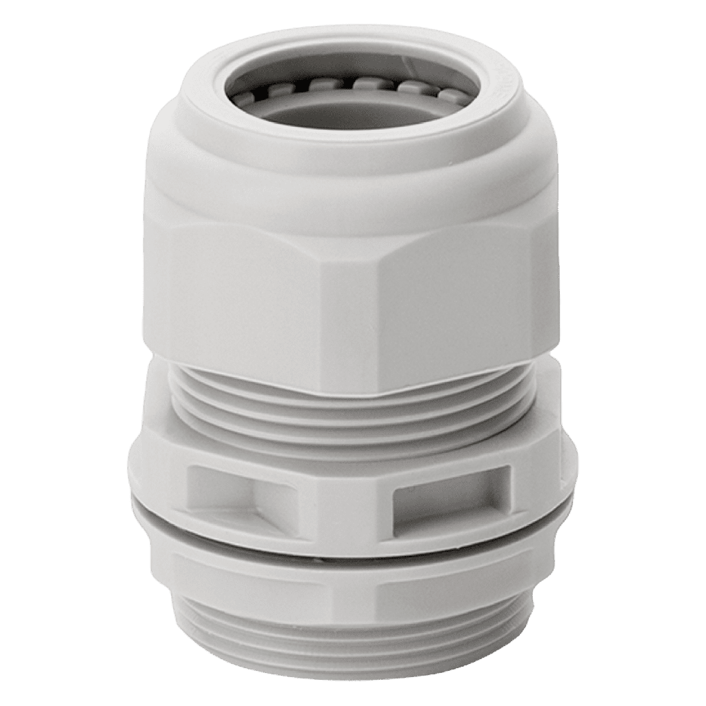 [13974] Prensacable Plástico Rosca M25x1,5 Blanco Scame