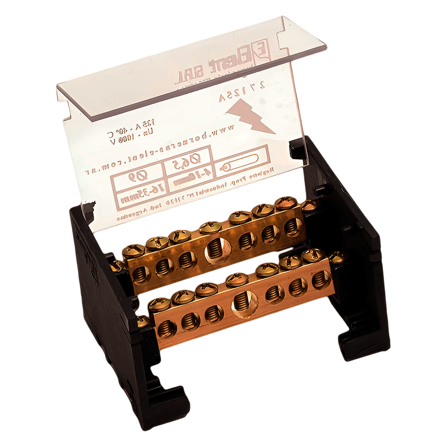 [14105] Repartidor Bipolar 7/125A C/Tapa Standard Elent