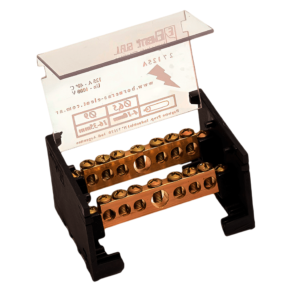 [14105] Repartidor Bipolar 7/125A C/Tapa Standard Elent