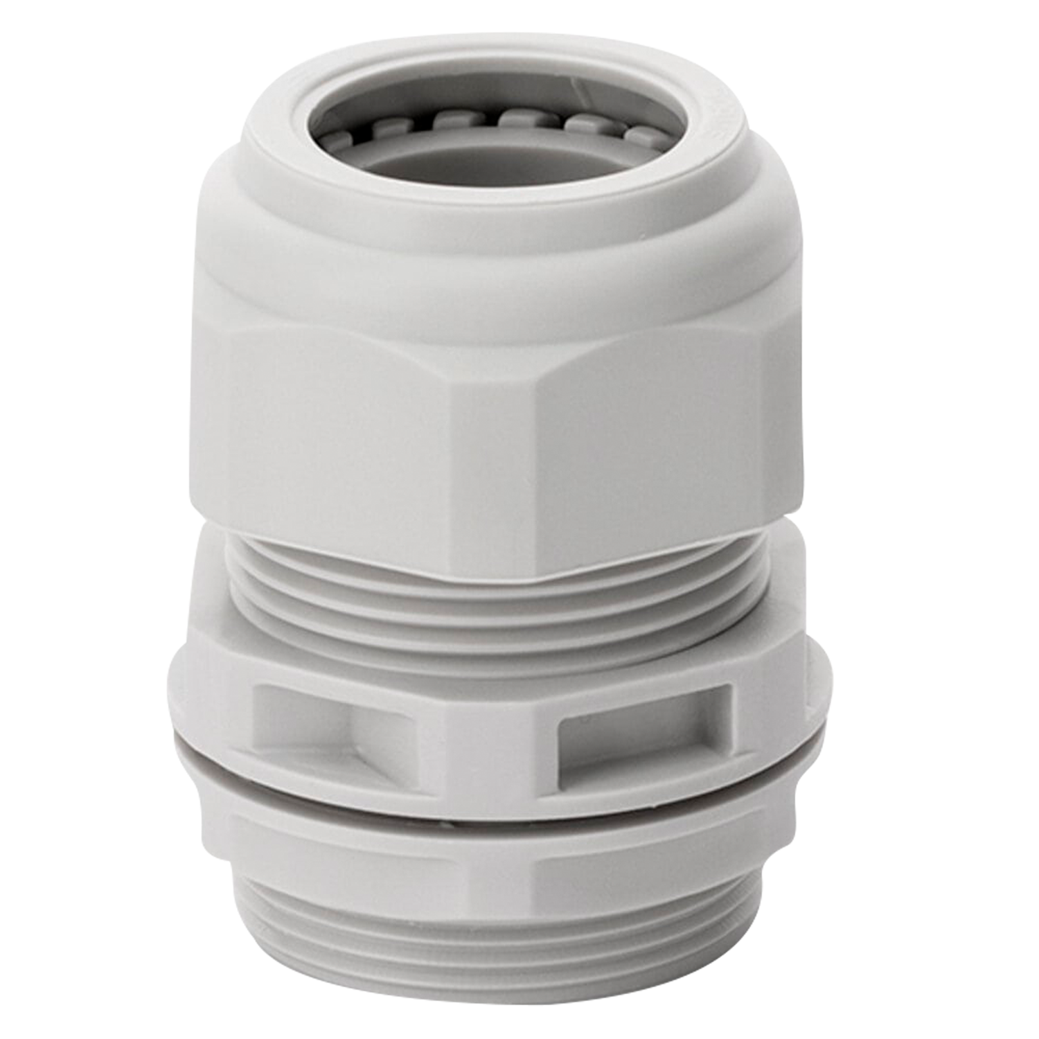 [969] Prensacable Plástico Rosca M40x1,5 Blanco Scame