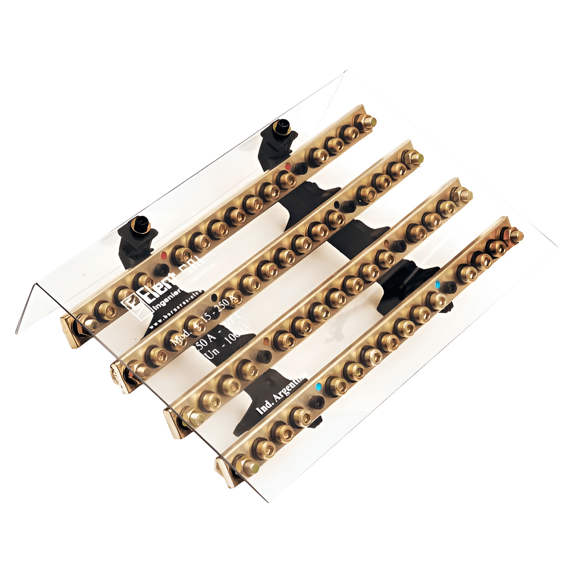 [5386] Repartidor Tetrapolar 15/400A C/Tapa Profesional Elent