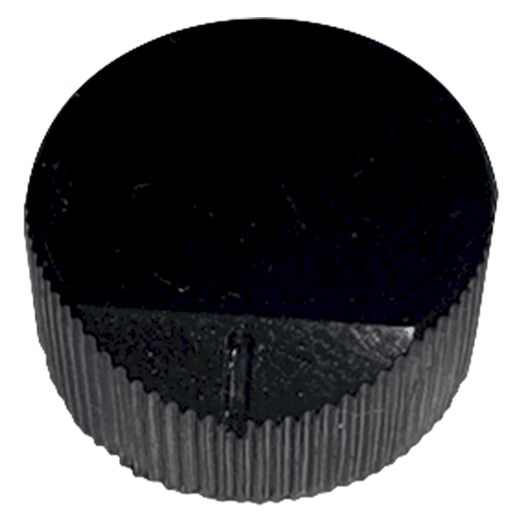 [5894] PERILLA P/POTENCIOMETRO EJE ESTRIADO NEGRA PER-D2-N