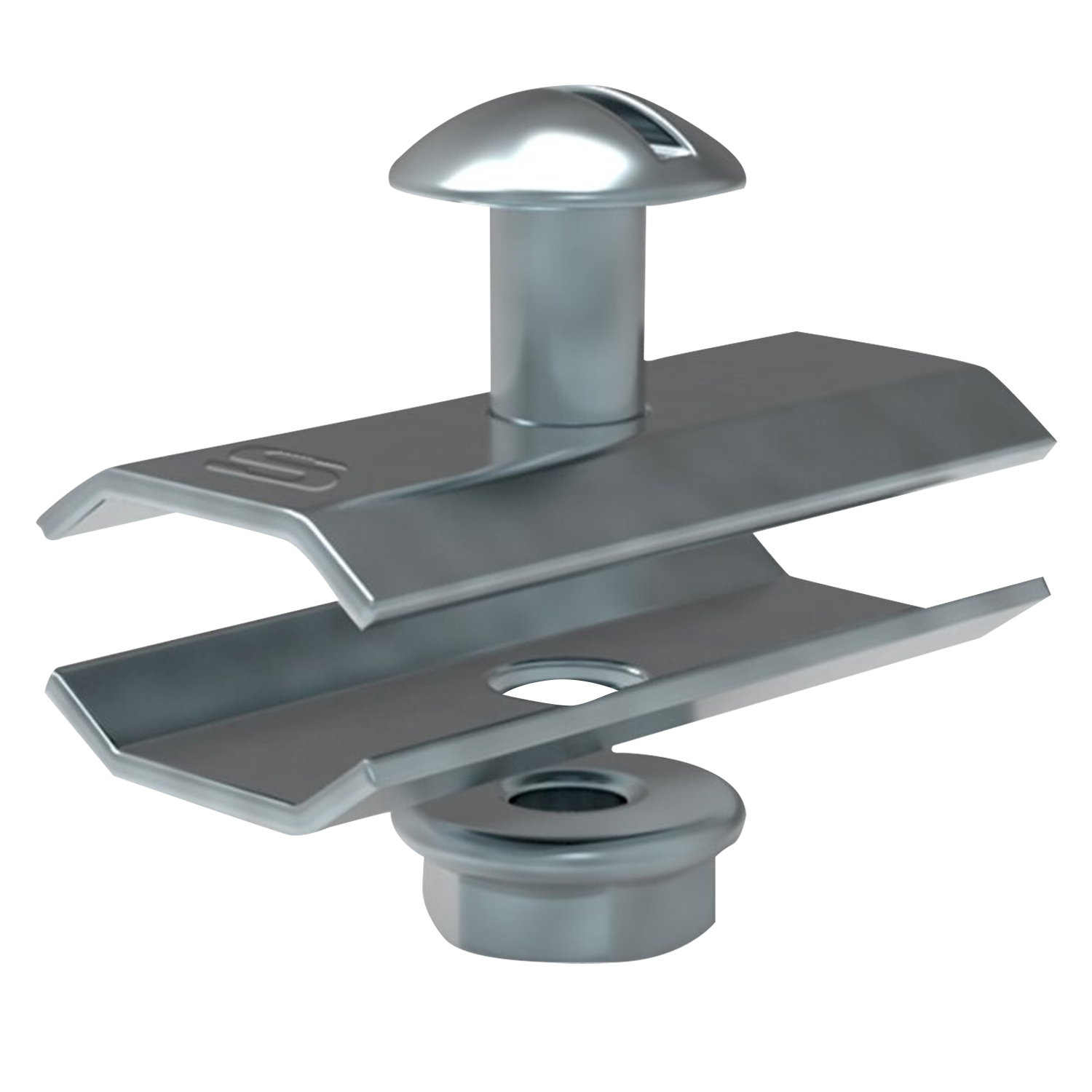 Union Base Zingrip P/Bandeja Alambre 50mm Ala 75mm Espesor 1,24mm Chapa Zincada Samet