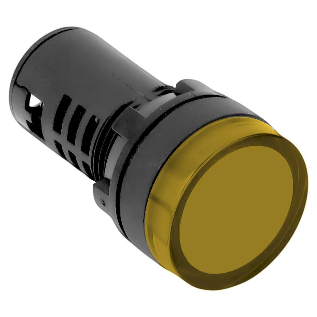 OJO DE BUEY MULTILED DIAM. 22mm 24VCA AMBAR L/0087