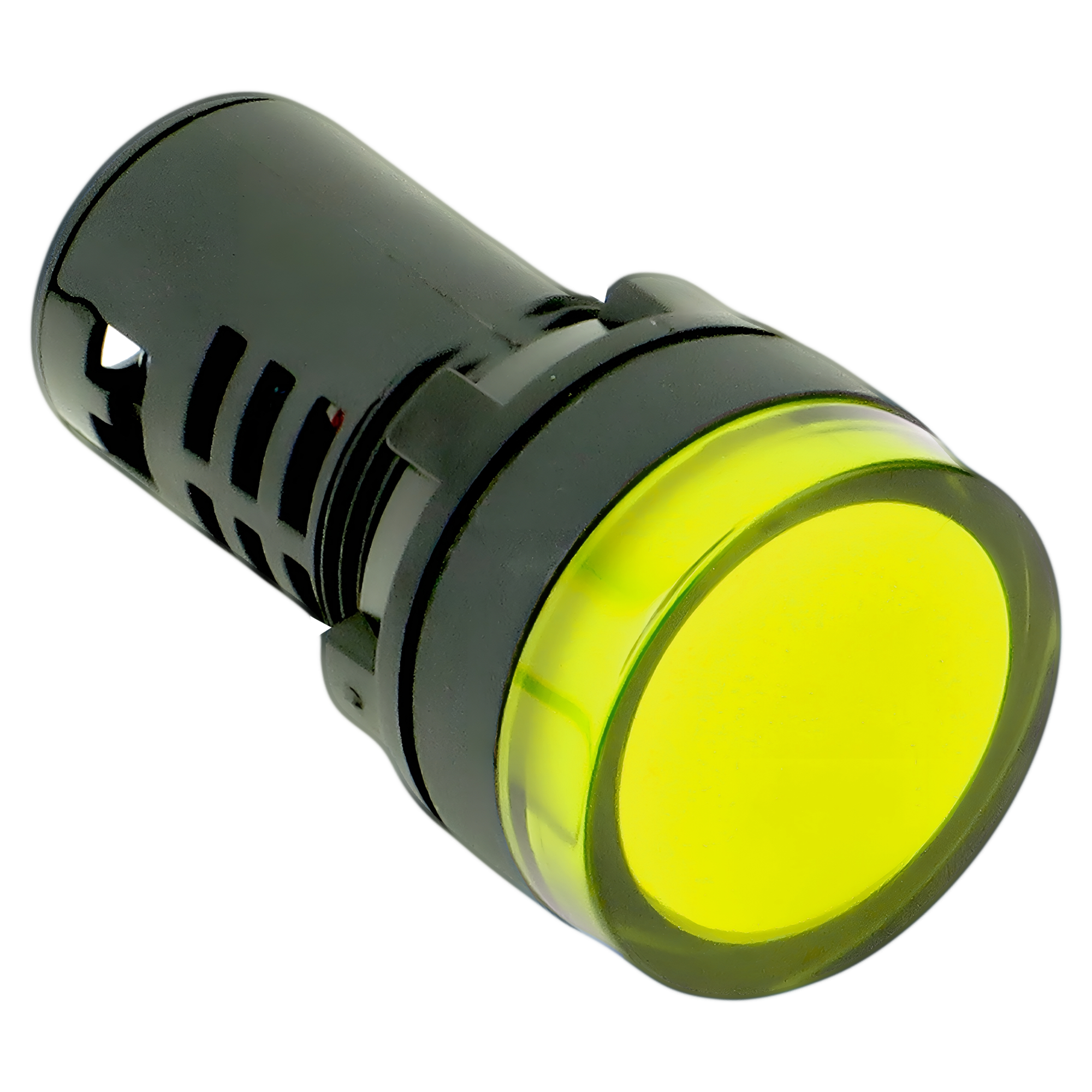 [16138] Ojo de Buey Plástico Multiled 220VCA 22mm Ambar Tea