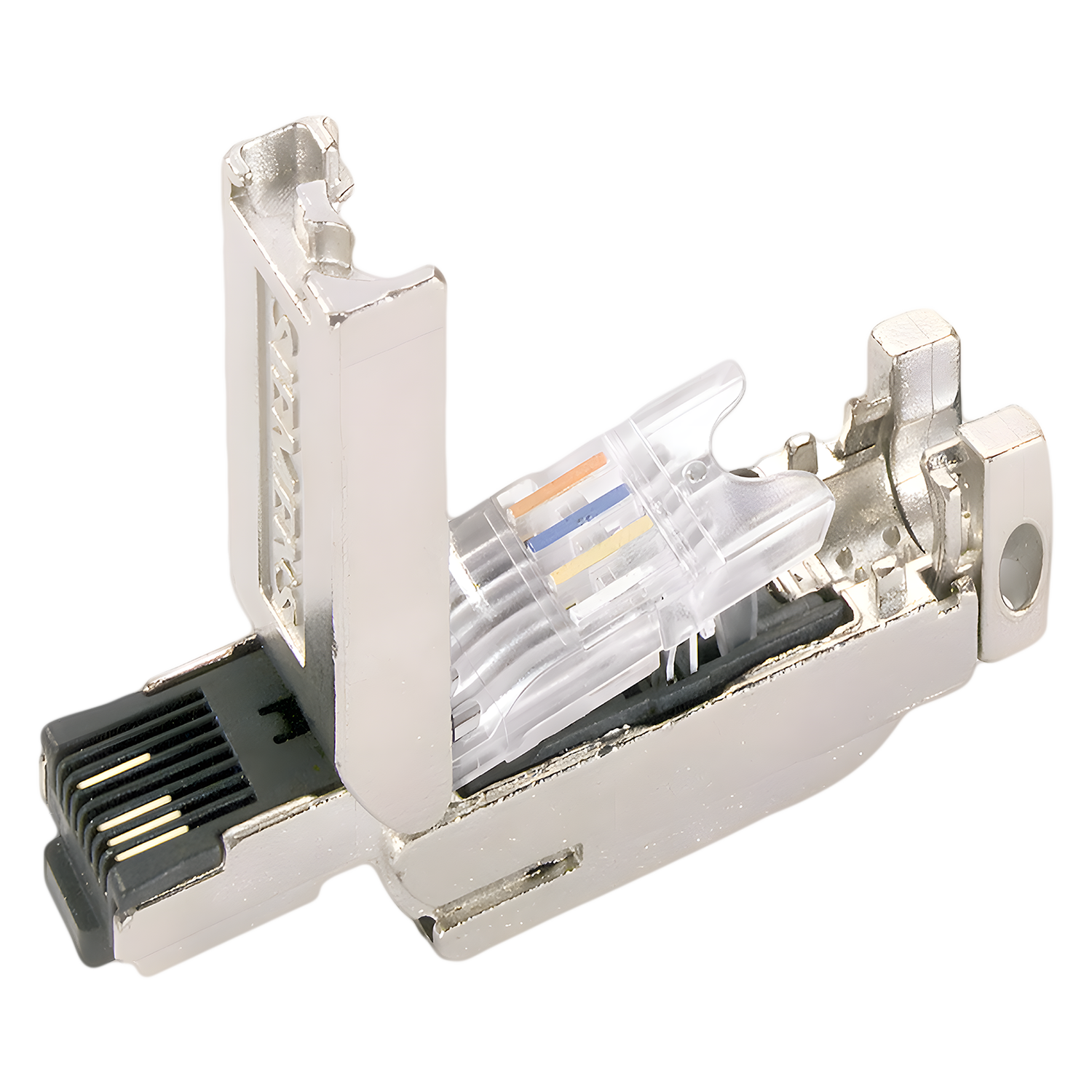 [16546] Conector RJ45 Cat. 5 Macho 2 Pares Trenzados Siemens