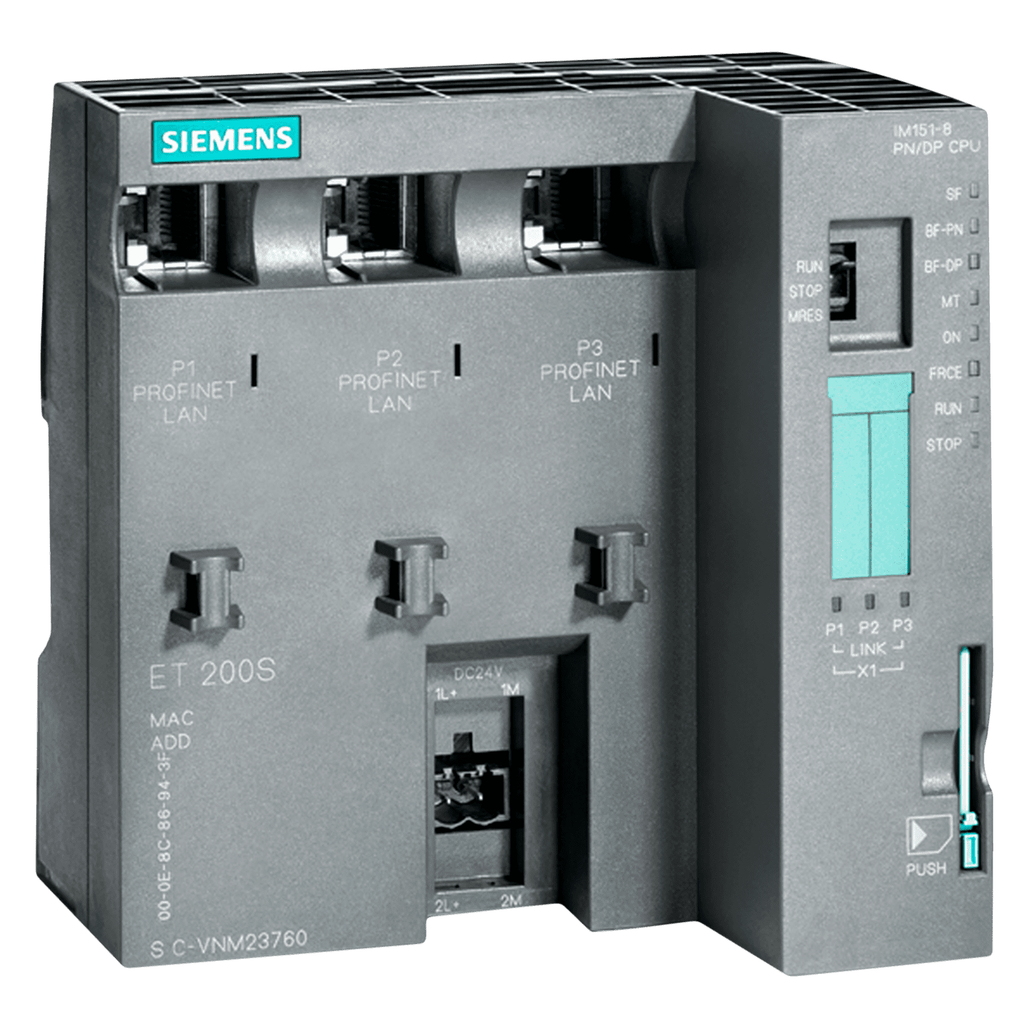 [16708] CPU ET200S IM151-8 192KB 1xPN 24VCC Siemens