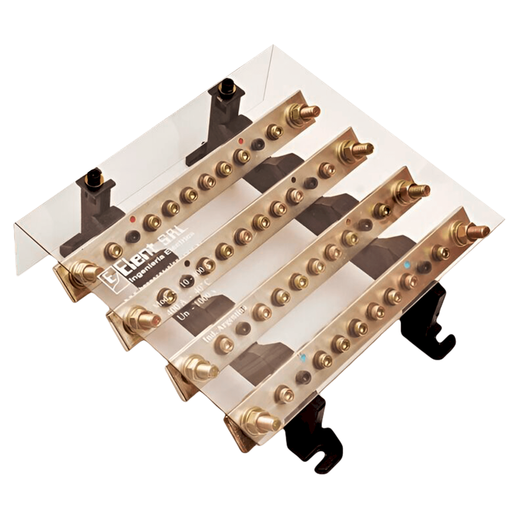 REPARTIDOR TETRAPOLAR 10/160 AMP. C/TAPA -PROF- 4-10-160AP