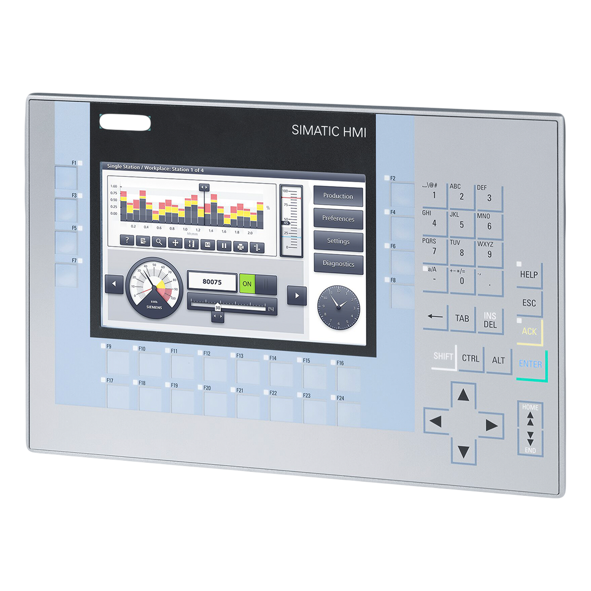 Panel Comfort KP700 7" Teclas PN/DP Siemens