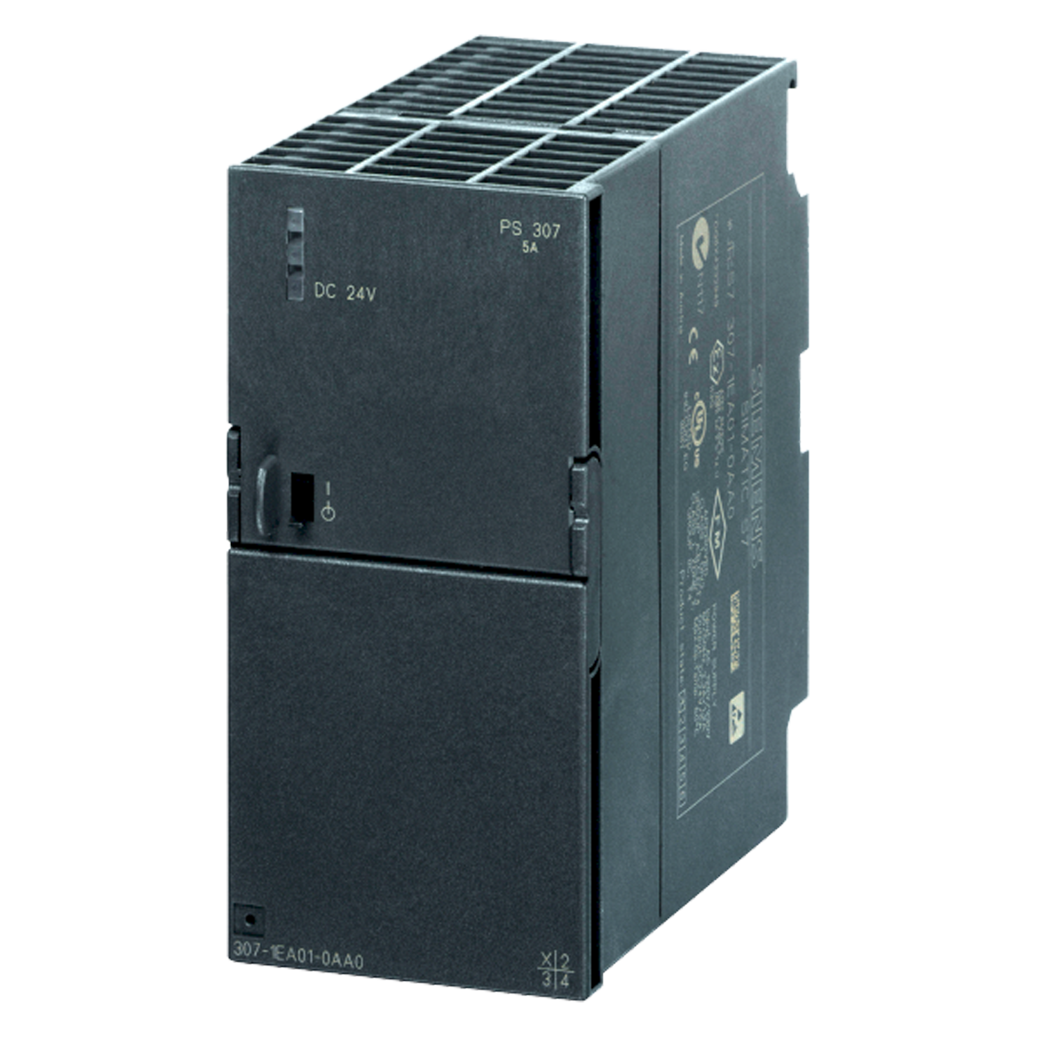 Fuente Monofásica Riel S7300 E: 220V S: 24VCC 5A Siemens