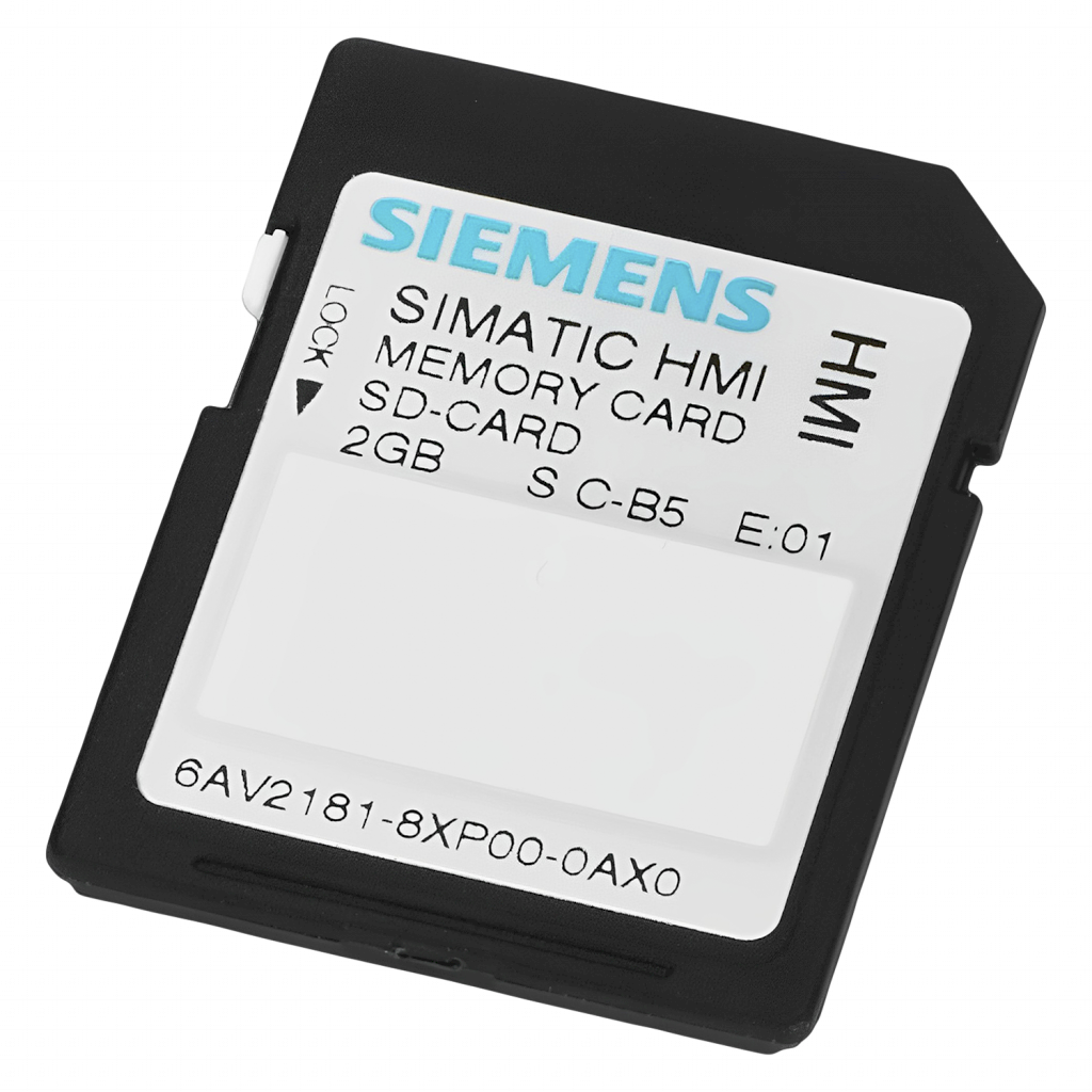 TARJETA SD CARD 2GB P/COMFORT PANELS SIEMENS 6AV2181-8XP00-0AX0