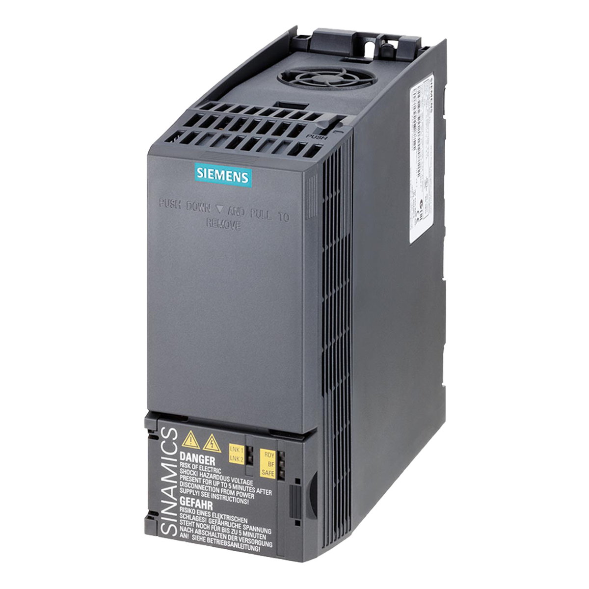 Variador G120C 380VCA LO: 1,1kW/1,5HP HO: 0,75kW/1HP S/Filtro PN Siemens