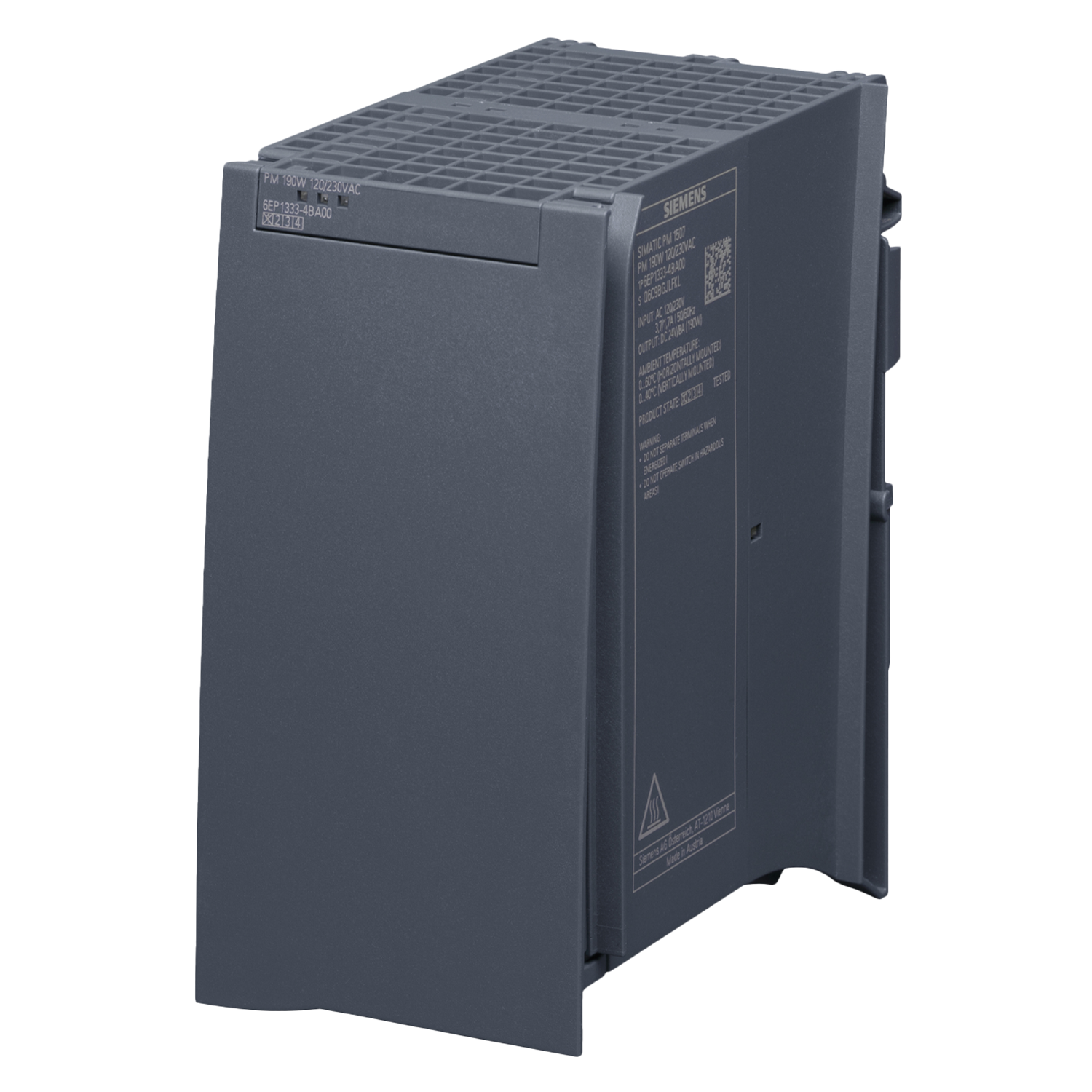 Fuente S7-1500 PM 1507 E: 120/230VCA S: 24VCC 8A Siemens