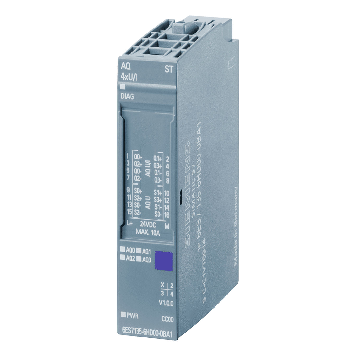 Módulo S7-1500SP/ET200SP 4SD Conect. Aliment. Bus/Distribución Bus Montaje Acople 24VCC Siemens